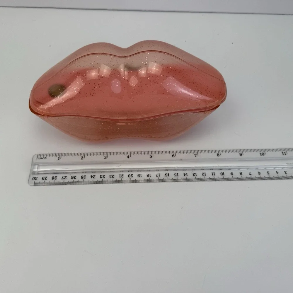 Lip Phone Bluetooth Receiver, Pink Wireless Retro Handset Open Box